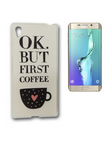 Carcasa TPU 3D Samsung G928f Galaxy S6 Edge Plus diseño Ok Coffee