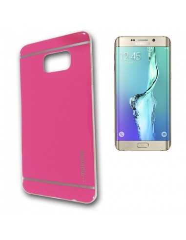 Carcasa TPU brillo Samsung G928f Galaxy S6 Edge Plus Motomo rosa