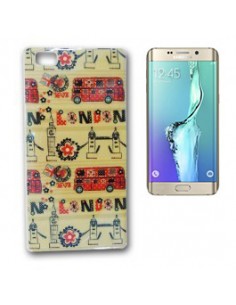 Carcasa TPU Samsung G928 Galaxy S6 Edge Plus diseño 3D Bus