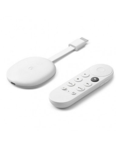 Miracast Google ChromeCast 4K + Google TV blanco
