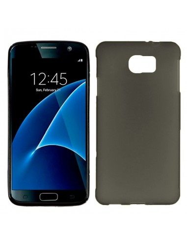 Funda TPU liso Samsung G930 Galaxy S7 gris humo