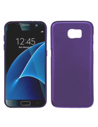 Funda TPU mate Samsung G930 Galaxy S7 morada