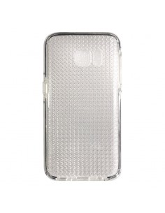 Carcasa TPU diamante transparente Samsung Galaxy S7 G930F borde gris