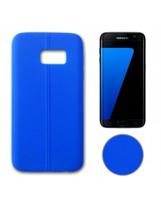 Carcasa TPU tacto piel Samsung Galaxy S7 Edge G935F azul