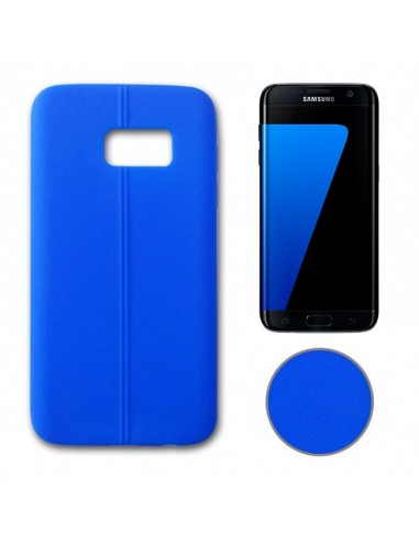 Carcasa TPU tacto piel Samsung Galaxy S7 Edge G935F azul