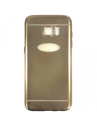 Carcasa TPU metalizado Samsung Galaxy S7 Edge G935F dorada