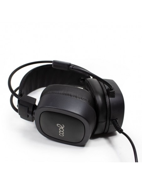 Auriculares cascos estéreo videojuegos PC / PS4 / PS5 / Xbox Gaming COOL Houston con iluminación y adaptador audio