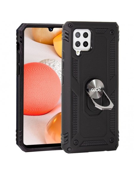 Carcasa reforzada cama TPU Samsung A426 Galaxy A42 5G anilla negra