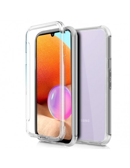 Funda gel TPU 3D Samsung A325 Galaxy A32 4G transparente (Frontal + trasera)