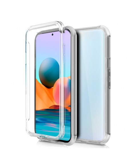 Funda gel TPU 3D Xiaomi Redmi Note 10 Pro transparente (Frontal + trasera)