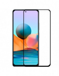 Protector vidrio templado Redmi Note 10 Pro / 10 Pro Max / Note 11 Pro / 11 Pro 5G / Poco X4 Pro 5G negro (Pegado total 3D)