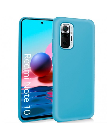 Funda gel TPU Xiaomi Redmi Note 10 / Note 10s / Poco M5s azul celeste