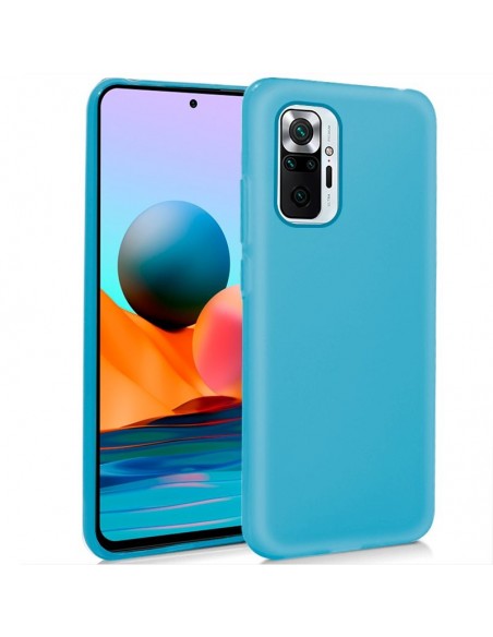 Funda gel TPU Xiaomi Redmi Note 10 Pro azul celeste