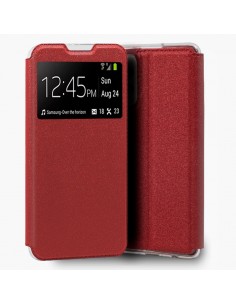 Funda libro soporte TPU Samsung A725 Galaxy A72 roja
