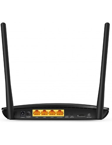 Router MiFi 4G LTE TP-Link TL-MR6400 N300 negro