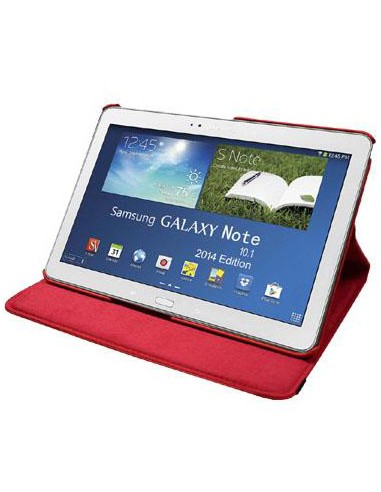 Funda soporte giratorio Samsung Galaxy Note Tab 2014 10,1 pulgadas (P600-P601-P605) roja