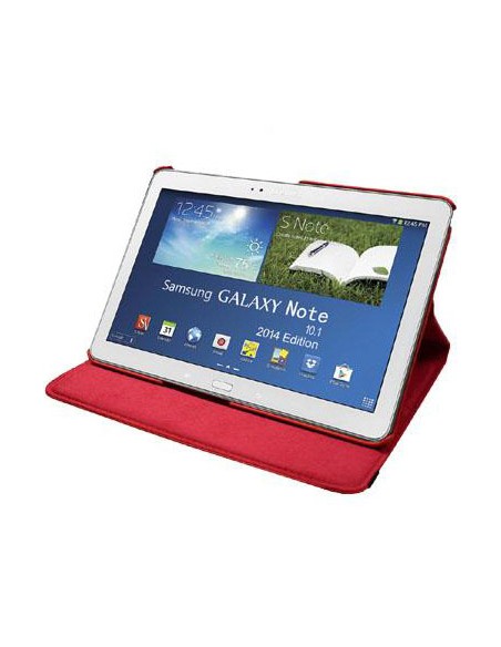 Funda soporte giratorio Samsung Galaxy Note Tab 2014 10,1 pulgadas (P600-P601-P605) roja