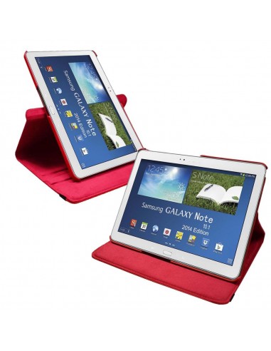Funda soporte giratorio Samsung Galaxy Note Tab 2014 10,1 pulgadas (P600-P601-P605) roja