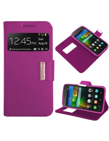 Funda libro soporte TPU Huawei G Play Mini rosa