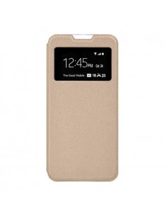 Funda libro soporte TPU Huawei Mate 10 Lite dorada