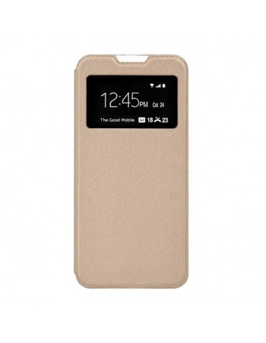 Funda libro soporte TPU Huawei Mate 10 Lite dorada