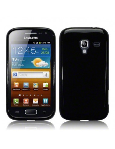 Funda TPU brillo Samsung Galaxy Ace 2 I8160 negra