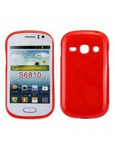 Funda TPU brillo Samsung Galaxy Fame S6810 roja
