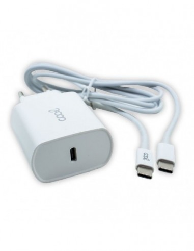 Cargador de red toma tipo C PD +...