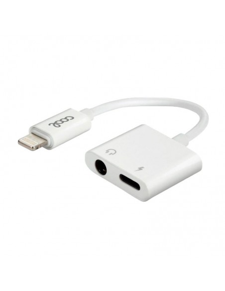 Adaptador dual Bluetooth Jack 3,5 mm + carga lightning
