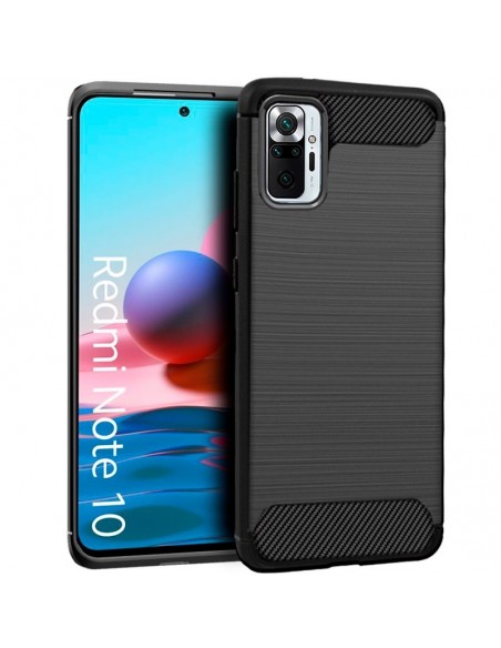 Carcasa TPU Redmi Note 10 / Note 10s / Poco M5s carbón negra
