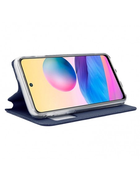 Funda libro soporte TPU Xiaomi Redmi Note 10 5G / Pocophone M3 Pro 5G azul