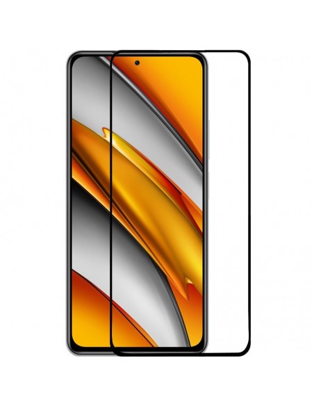 Protector pantalla vidrio templado Xiaomi Mi 11i / Pocophone F3 negro (Pegado total 3D)