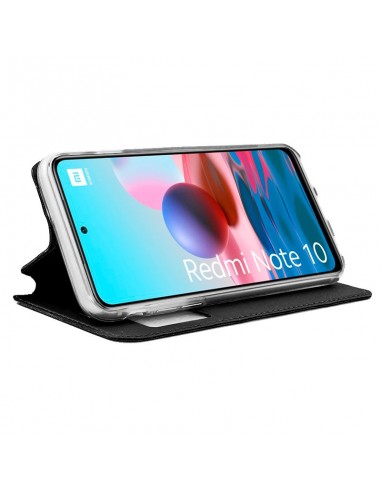Funda libro soporte TPU Xiaomi Redmi Note 10 / Note 10S negra