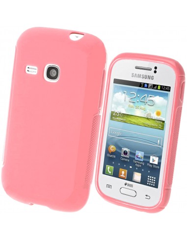 Funda gel TPU Samsung Galaxy Young S6310 rosa