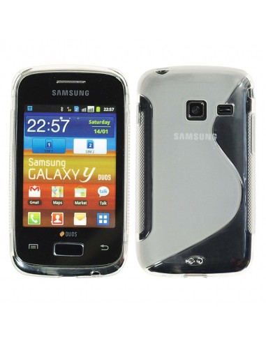 Funda TPU ola Samsung Galaxy Y Duos S6102 transparente