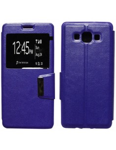 Funda libro soporte TPU Samsung Galaxy A7 (A700) morada