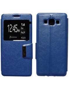 Funda libro soporte TPU Samsung Galaxy A7 (A700) azul