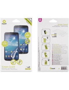 Protector pantalla adhesivo Samsung Galaxy Mega 6,3" mate y brillo (1 de cada, 2 en total) 2