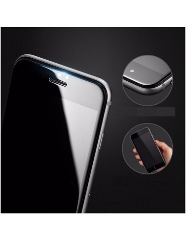 Protector pantalla vidrio templado iPhone 12 mini negro (Pegado total 5D)