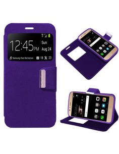 Funda libro soporte TPU Huawei P9 Lite morada