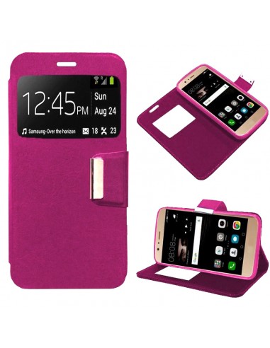 Funda libro soporte TPU Huawei P9 Lite rosa