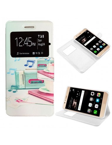 Funda libro soporte TPU Huawei P9 Lite diseño Radio