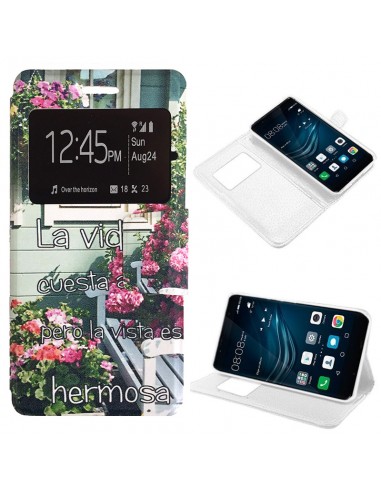 Funda libro soporte TPU Huawei P9 diseño Vista Hermosa