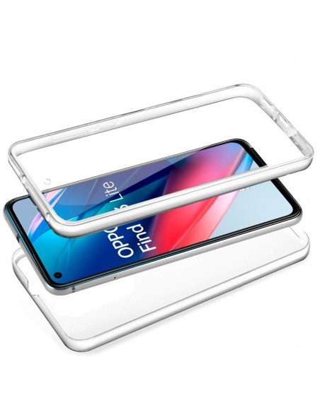 Carcasa gel TPU 3D para Oppo Find X3 Lite transparente (Frontal + trasera)