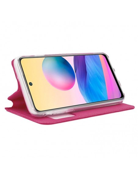 Funda libro soporte TPU Xiaomi Redmi Note 10 5G / Pocophone M3 Pro 5G rosa