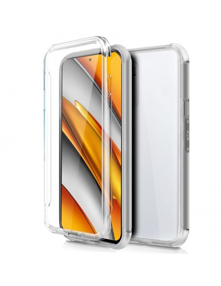 Carcasa gel TPU 3D Xiaomi Mi 11i / Pocophone F3 transparente (Frontal + trasera)
