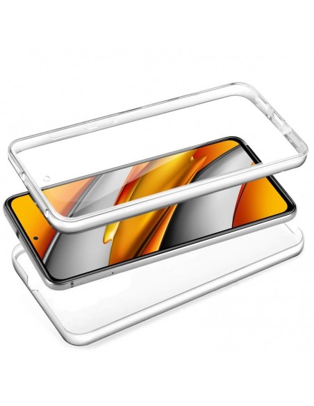 Carcasa gel TPU 3D Xiaomi Mi 11i / Pocophone F3 transparente (Frontal + trasera)