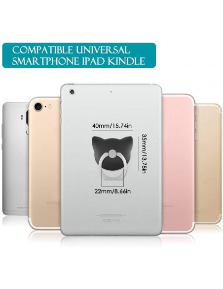 Soporte anillo adhesivo oso dorado