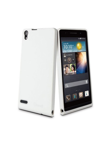 Funda TPU mate Huawei Ascend P6 blanca