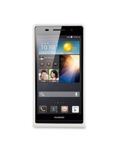 Funda TPU mate Huawei Ascend P6 blanca